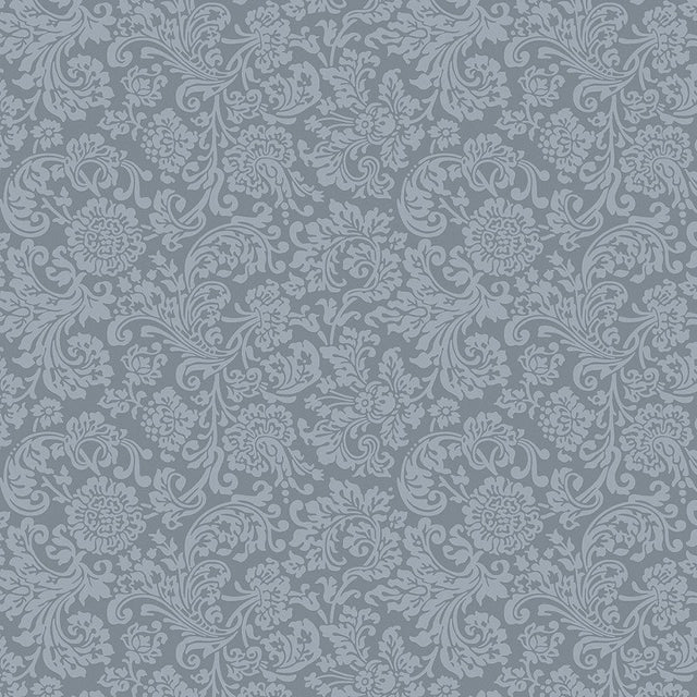 Liberty Art Fabrics Gray Rococo Swirl Lasenby Quilting Cotton