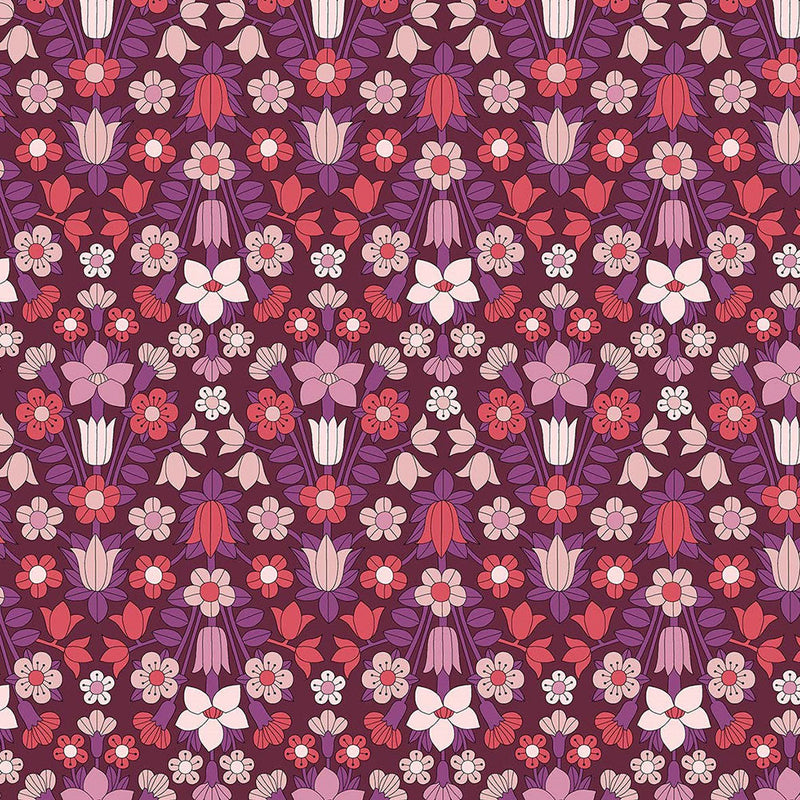 Liberty Art Fabrics Berry Hampstead Meadow Lasenby Quilting Cotton