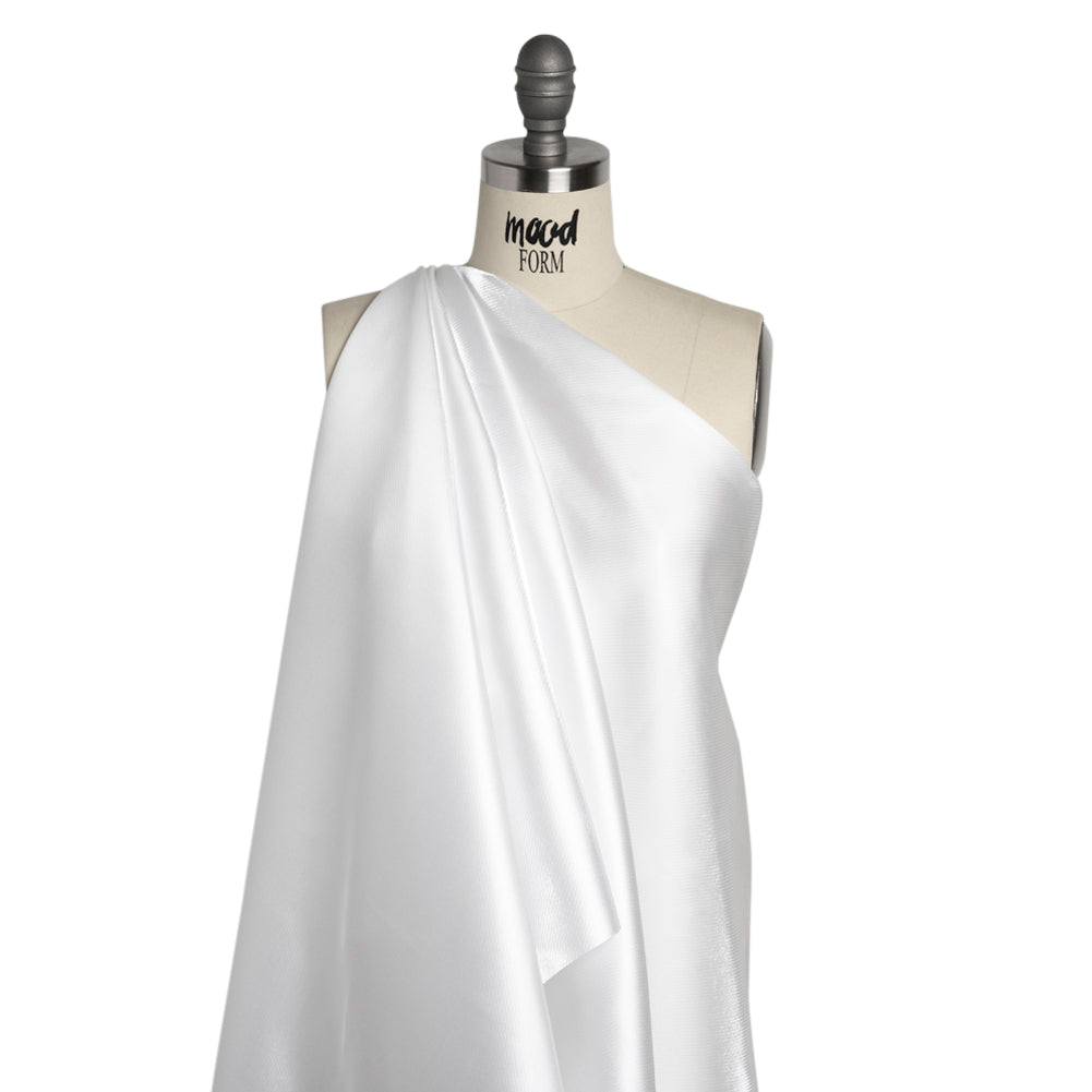 Luminous Polyester Mikado - White - Verena Collection