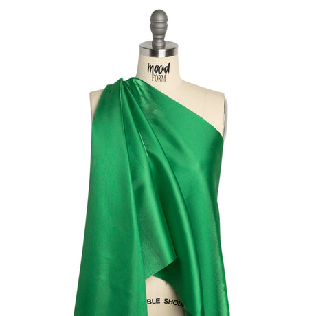Luminous Polyester Mikado - Emerald - Verena Collection