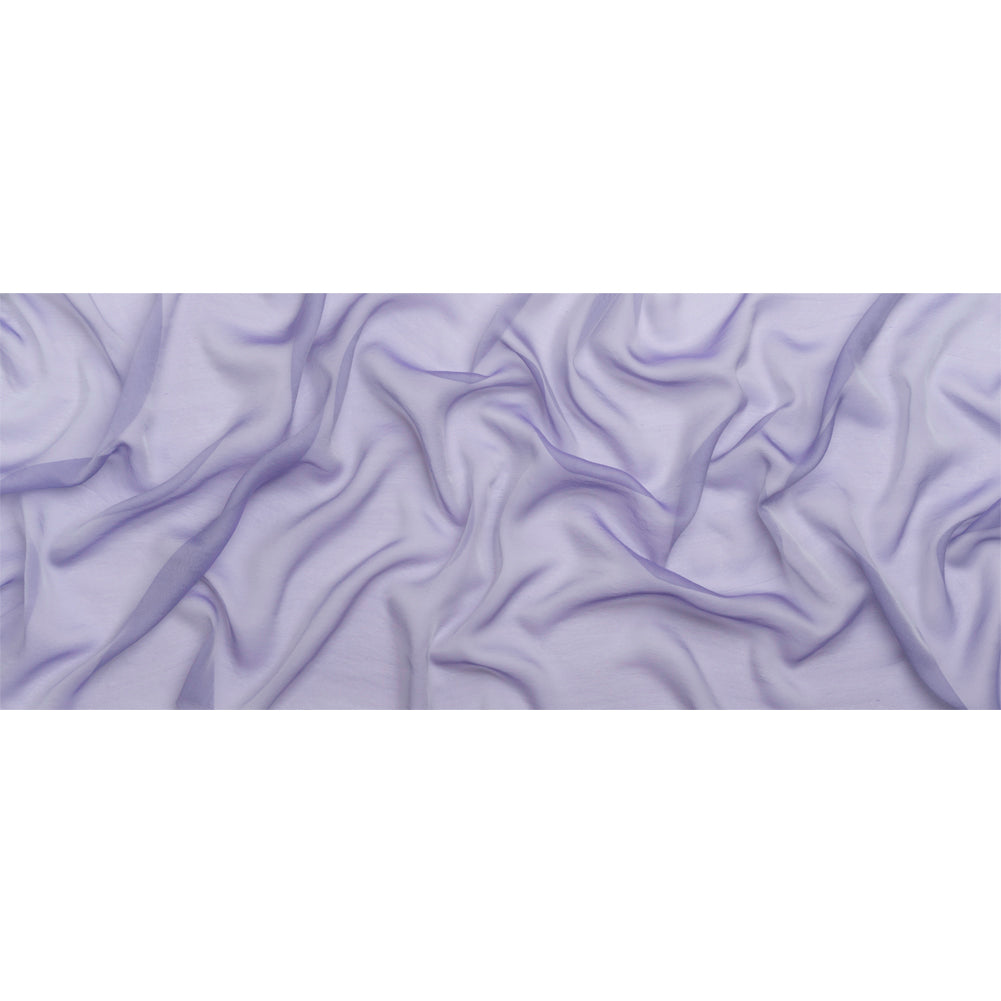 Chiffon-Like Silk Voile - Lavender and Silver Iridescent - Adelaide Collection