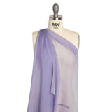 Chiffon-Like Silk Voile - Lavender and Silver Iridescent - Adelaide Collection