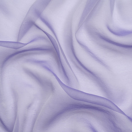Chiffon-Like Silk Voile - Lavender and Silver Iridescent - Adelaide Collection