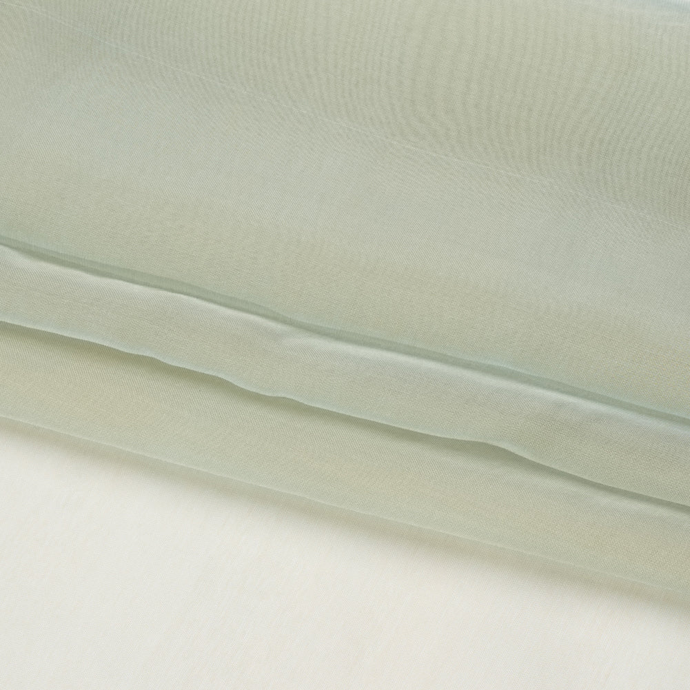 Chiffon-Like Silk Voile - Gray and Tan Iridescent - Adelaide Collection
