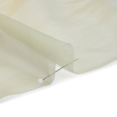 Chiffon-Like Silk Voile - Gray and Tan Iridescent - Adelaide Collection
