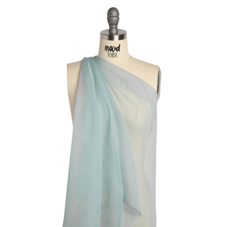 Chiffon-Like Silk Voile - Blue Gray - Adelaide Collection