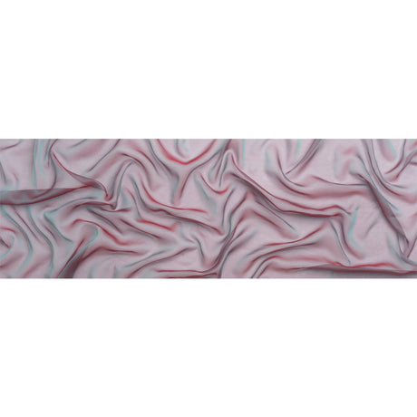 Chiffon-Like Silk Voile - Ice Blue and Berry Red Iridescent - Adelaide Collection