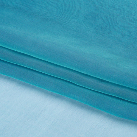 Chiffon-Like Silk Voile - Teal and Royal Iridescent - Adelaide Collection