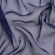 Chiffon-Like Silk Voile - Navy Iridescent - Adelaide Collection