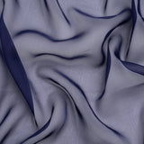 Chiffon-Like Silk Voile - Navy Iridescent - Adelaide Collection