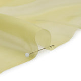 Adelaide Key Lime and White Iridescent Chiffon-Like Silk Voile