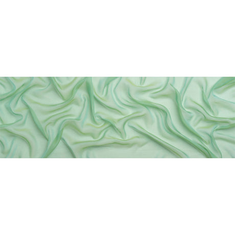 Chiffon-Like Silk Voile - Mint and Lime Iridescent - Adelaide Collection