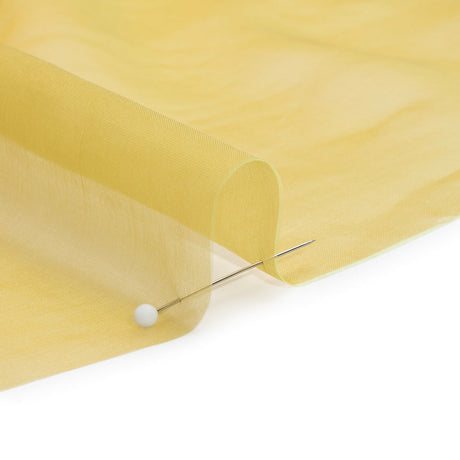 Chiffon-Like Silk Voile - Citron Iridescent - Adelaide Collection