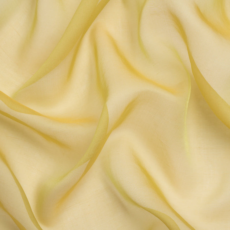 Chiffon-Like Silk Voile - Citron Iridescent - Adelaide Collection