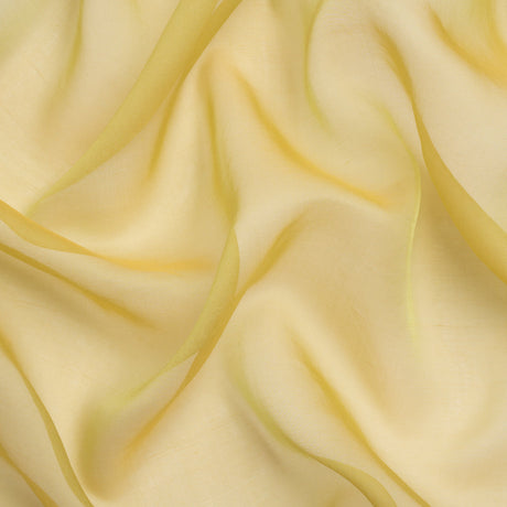 Chiffon-Like Silk Voile - Citron Iridescent - Adelaide Collection