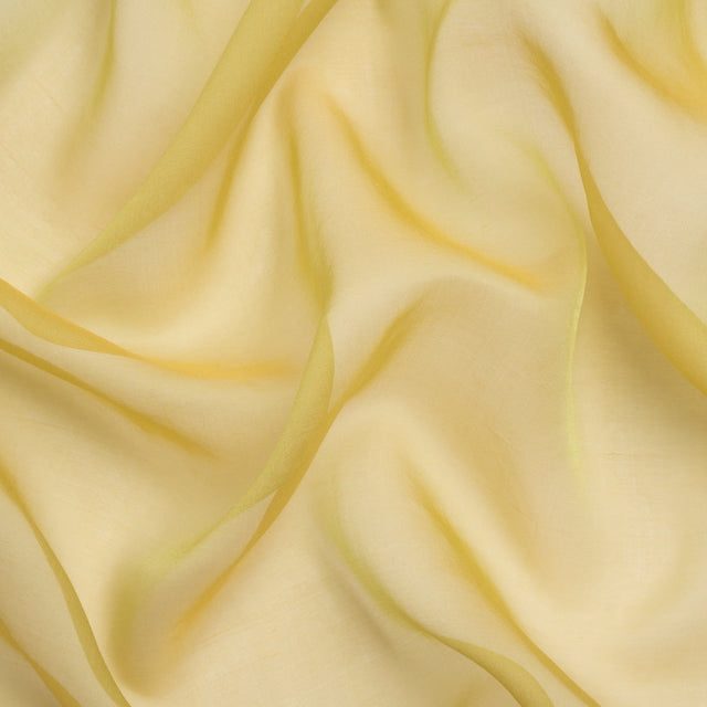 Chiffon-Like Silk Voile - Citron Iridescent - Adelaide Collection