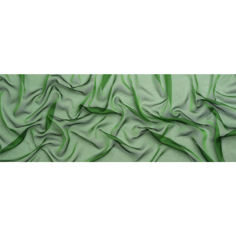 Chiffon-Like Silk Voile - Forest Green Iridescent - Adelaide Collection