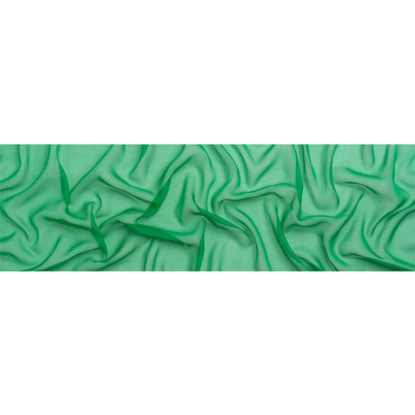 Chiffon-Like Silk Voile - Kelly Green - Adelaide Collection