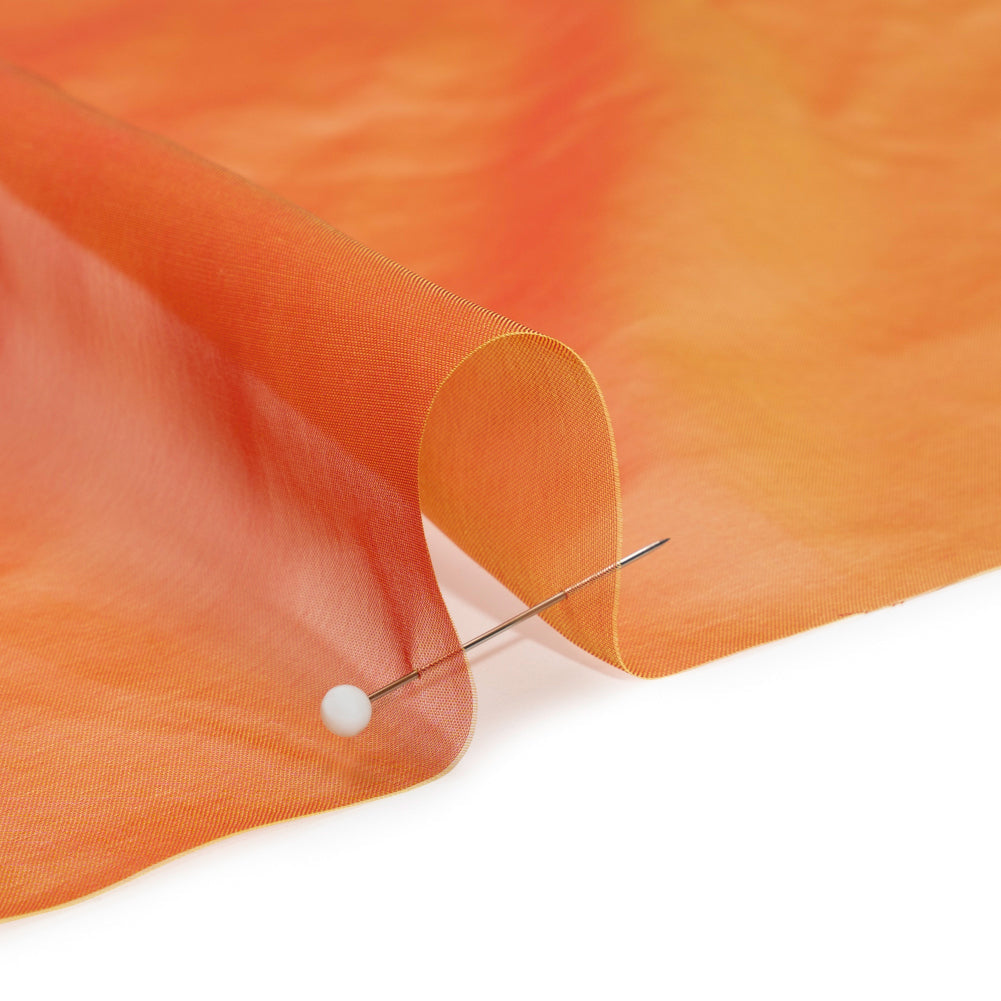 Chiffon-Like Silk Voile - Flame Iridescent - Adelaide Collection
