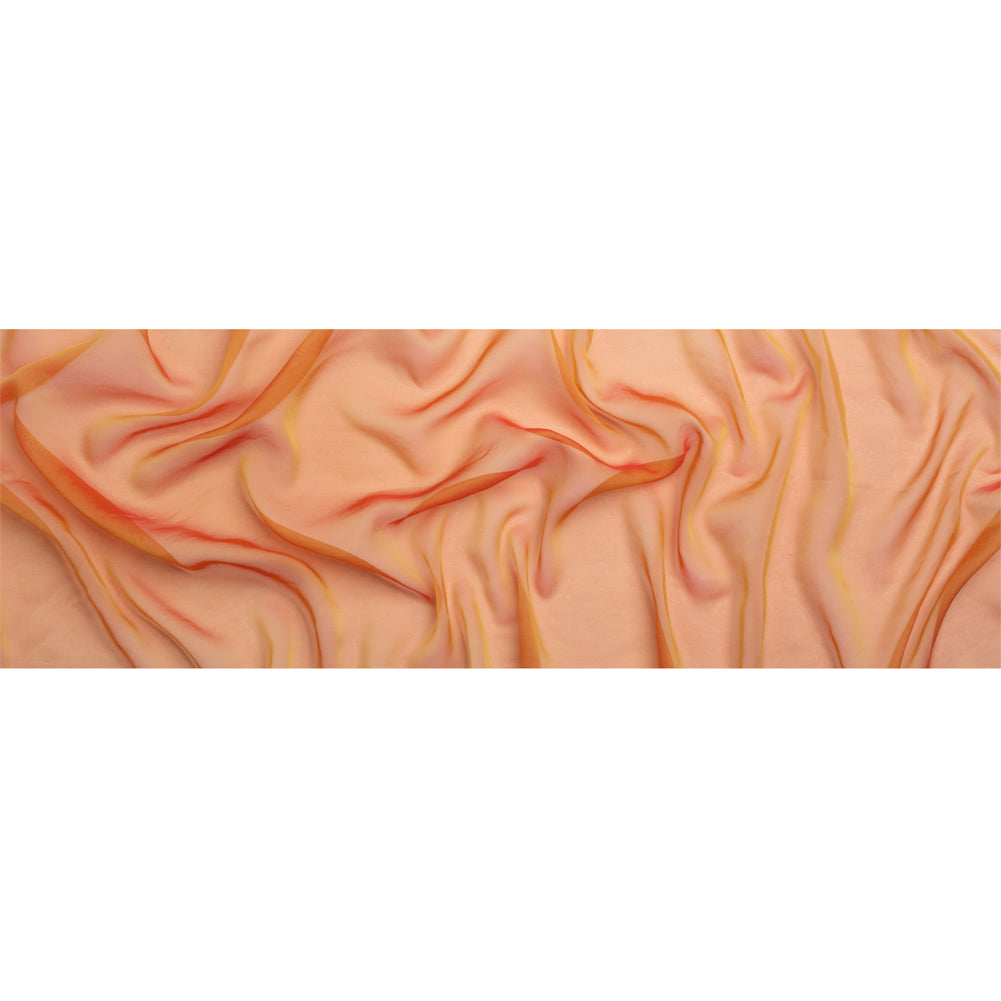 Chiffon-Like Silk Voile - Flame Iridescent - Adelaide Collection