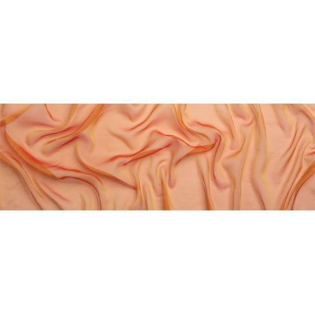 Chiffon-Like Silk Voile - Flame Iridescent - Adelaide Collection
