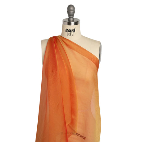 Chiffon-Like Silk Voile - Flame Iridescent - Adelaide Collection