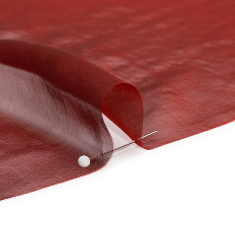 Chiffon-Like Silk Voile - Red and Black Iridescent - Adelaide Collection