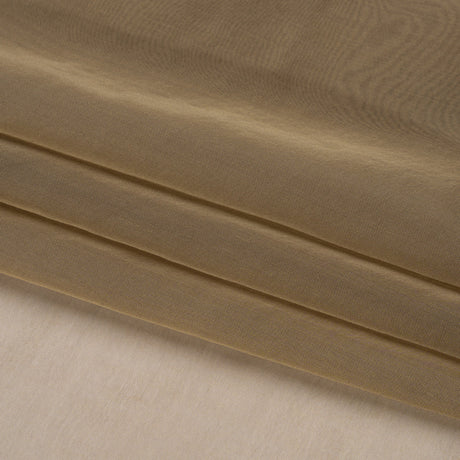 Chiffon-Like Silk Voile - Dark Khaki Iridescent - Adelaide Collection