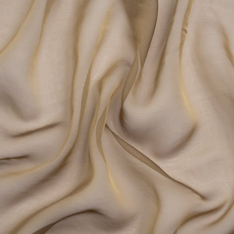Chiffon-Like Silk Voile - Dark Khaki Iridescent - Adelaide Collection
