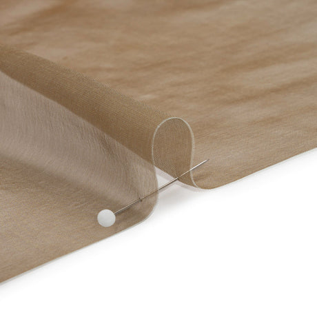 Chiffon-Like Silk Voile - Mocha Iridescent - Adelaide Collection