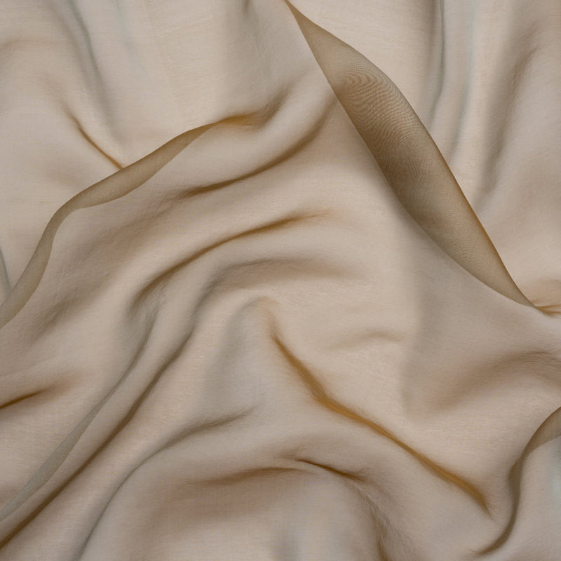 Chiffon-Like Silk Voile - Mocha Iridescent - Adelaide Collection