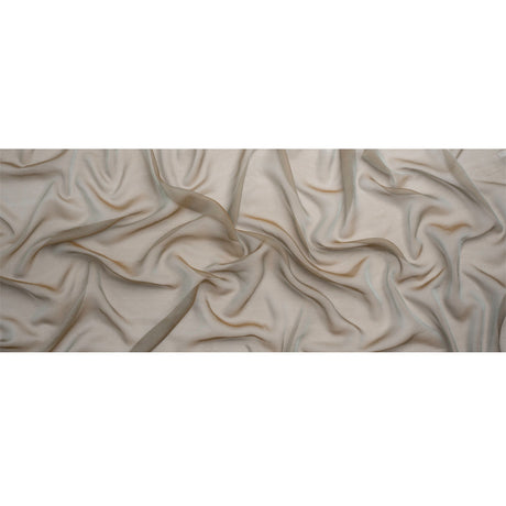 Chiffon-Like Silk Voile - Taupe Iridescent - Adelaide Collection