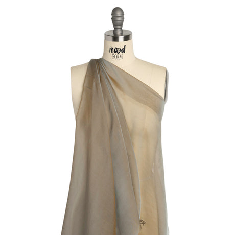 Chiffon-Like Silk Voile - Taupe Iridescent - Adelaide Collection