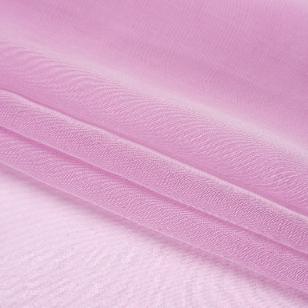 Chiffon-Like Silk Voile - Tulip and White Iridescent - Adelaide Collection