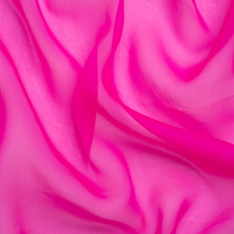 Chiffon-Like Silk Voile - Hot Pink Iridescent - Adelaide Collection