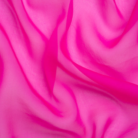 Chiffon-Like Silk Voile - Hot Pink Iridescent - Adelaide Collection