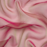Chiffon-Like Silk Voile - Berry and Key Lime Iridescent - Adelaide Collection