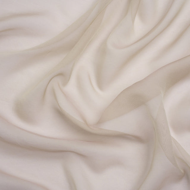 Chiffon-Like Silk Voile - Light Beige - Adelaide Collection
