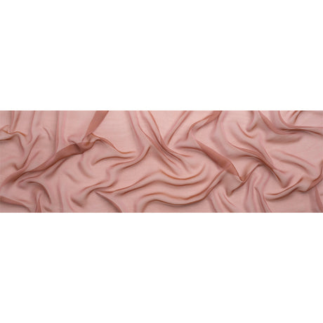Chiffon-Like Silk Voile - Rose and Brown Iridescent - Adelaide Collection