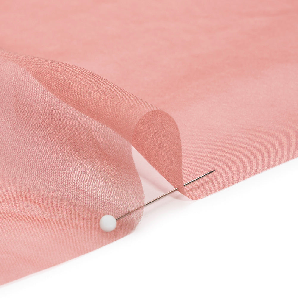 Chiffon-Like Silk Voile - Dark Rose Iridescent - Adelaide Collection