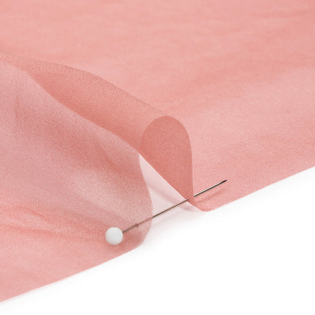 Chiffon-Like Silk Voile - Dark Rose Iridescent - Adelaide Collection