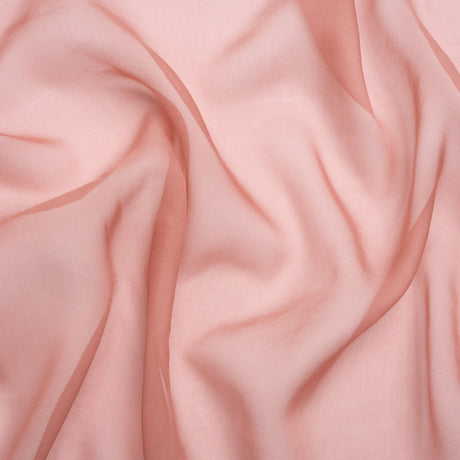 Chiffon-Like Silk Voile - Dark Rose Iridescent - Adelaide Collection