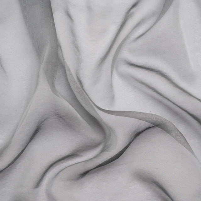 Chiffon-Like Silk Voile - Steel Iridescent - Adelaide Collection