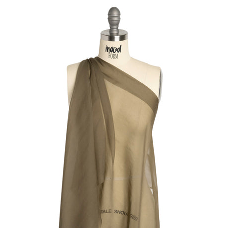 Chiffon-Like Silk Voile - Mole - Adelaide Collection