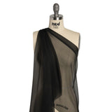 Chiffon-Like Silk Voile - Black - Adelaide Collection