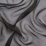 Chiffon-Like Silk Voile - Black - Adelaide Collection