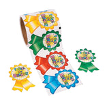 3 1/2" Bright Colors Today’s My Birthday Sticker Roll 100 Stickers