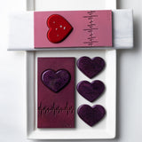 Greyas Polycarbonate Chocolate Molds, Heartbeat Bar Set by Luis Amado