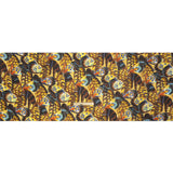Silk and Cotton Voile - Yellow, Brown and Blue Butterfly Wings
