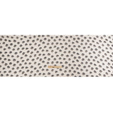 Cream, Black and Gray Brush Spots Silk Chiffon